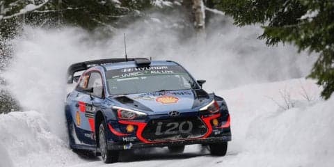 WRCスウェーデン：競技2日目はヌービル首位、ヒュンダイが1-2-3