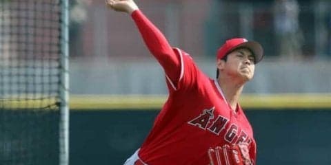 【MLB】大谷翔平がキャンプ初打撃投手　マイナー2選手に30球「すごいいい練習」
