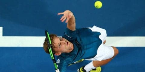 ゴファン、左目に打球が当たって棄権。決勝はフェデラー対ディミトロフに[ABN AMRO ワールド・テニス]