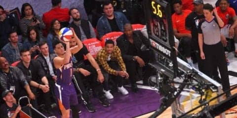 興奮のサタデー・ナイト、ブッカーが史上最多28得点で3ポイントコンテストを制す