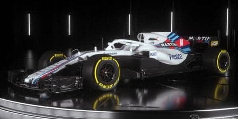 【F1】ウィリアムズが2018年マシン「FW41」を公開、ストロール＆シロトキンの若手2人で臨む