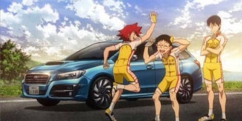 小野田坂道のチームカーとしてレヴォーグが登場！弱虫ペダル×スバルコラボCM