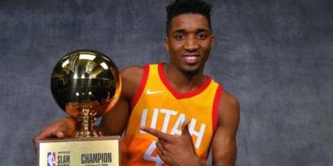 ビンス・カーター360°を再現しダンク王者に輝いたドノバン・ミッチェル「子供の頃から出場するつもりだった」