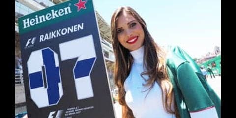 F1グリッドガールもこれで見納め。世界の美女たちがアンコール登場