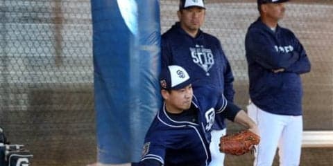 【MLB】パドレス牧田が野茂アドバイザーの前でブルペン40球「思っている以上」