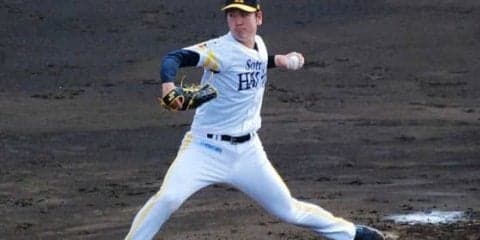 ホークス笠原、紅白戦で2回無失点　内川の二塁打には「また本塁打かと…」