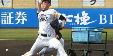 首痛のホークス岩嵜が打撃投手に初登板　明石、今宮に計36球「凄く良い」