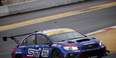 スバル、雪の降る富士スピードウェイでシェイクダウンを敢行