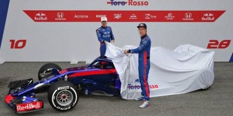 【F1】トロロッソ・ホンダ、2018年マシン「STR13」を正式公開