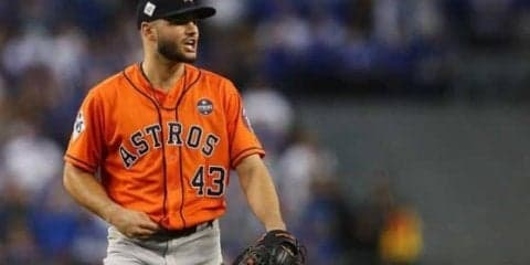 【MLB】「フロントドア」の最高のお手本!?　変化しすぎるツーシームが「えげつない」と話題