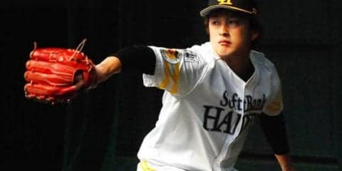 激しさ増す中継ぎ左腕争い　ホークス飯田が1回3Kの猛アピール「腕が振れた」