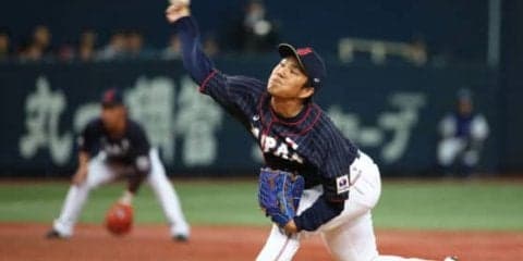 侍ジャパン先発・則本2回5K無失点　味方打線に感謝「入りやすくいけました」