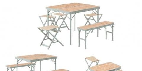 オールインワン収納できるアウトドア用テーブルセットシリーズ発売