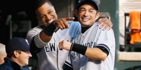 【MLB】投打の軸が大喜び!?　イチロー復帰戦で“はしゃぐ”ヘルナンデスとカノが話題
