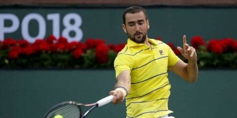 チリッチが自身大会初戦を7-5、6-3でフクソービッチを下して好スタート[男子テニスATPワールドツアー マスターズ1000 インディアンウェルズ]