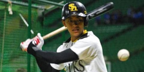 ホークス今宮、OP戦1号は先頭弾　開幕へ「1番打者としてアピールしたい」