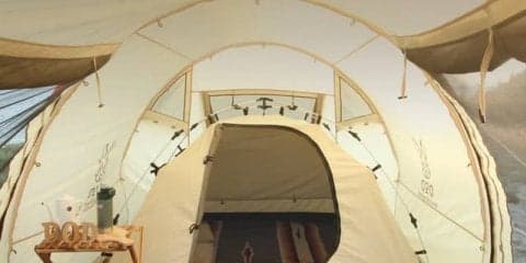 大型テントの中に設営するコットンテント「カンガルーテント」発売