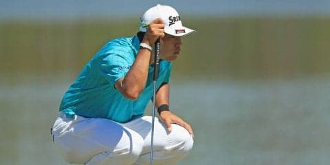 【動画】松山英樹が10番で絶妙なアプローチ 35位で最終日へ