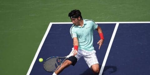 【速報】杉田祐一、1回戦第1セットを4-6で落とし追う展開に[男子テニスATPワールドツアー マスターズ1000 マイアミ]