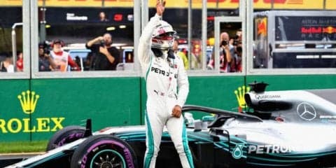【F1 オーストラリアGP】ルイス・ハミルトンが通算73回目のポールポジション