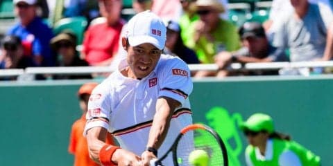 錦織、復帰後最長試合を制し3回戦進出。得意のドロップショットも披露[男子テニスATPワールドツアー マスターズ1000 マイアミ]