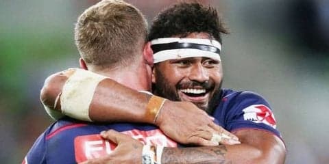  マフィが4試合連続トライ、包帯巻いても奮闘！　レベルズの首位快走に貢献 