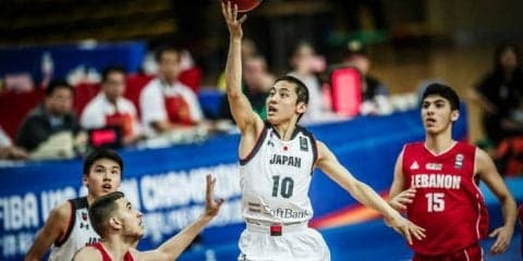 アジア選手権に挑むU-16男子日本代表、堅守速攻が爆発し26点差の圧勝でレバノンを下す