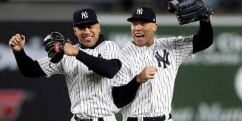 【MLB】スタントン初本拠地弾＆ジャッジと初アベック弾！　ヤンキース大勝で2連勝