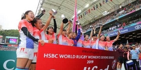  女子コアチーム昇格大会でセブンズ中国代表優勝。来年はワールドシリーズへ。 