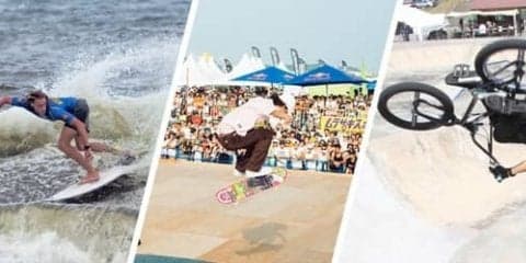 アクションスポーツが楽しめるビーチフェスティバル「MURASAKI SHONAN OPEN」開催