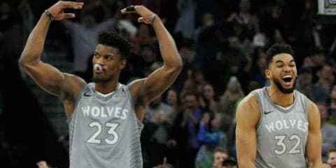 ウルブズが14年ぶりプレーオフへ、ジミー・バトラーは「大きな成果」と歓喜