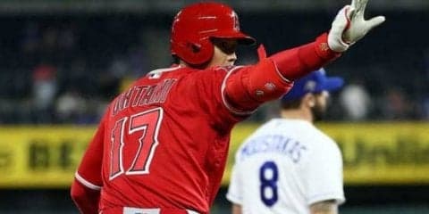 【MLB】大谷翔平、満塁好機で走者一掃の三塁打！　156キロを右中間へはじき返す