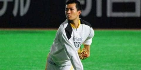 抹消中のホークス千賀、工藤監督の前でキャッチボール「前に進めている」