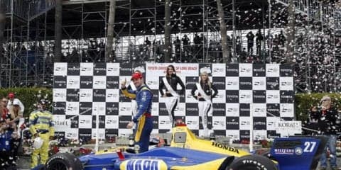 【INDYCAR 第3戦】アレクサンダー・ロッシが伝統のロングビーチで快走、今季初勝利…佐藤琢磨は好走見せるも21位