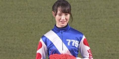 ロッテ、始球式に藤田菜七子がリベンジ登板　ノーバンならず「悔しいです」