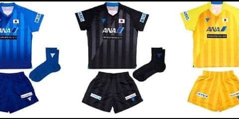 卓球男子日本代表の新ウェア発表…斜めのラインで頂点への道を切り拓く