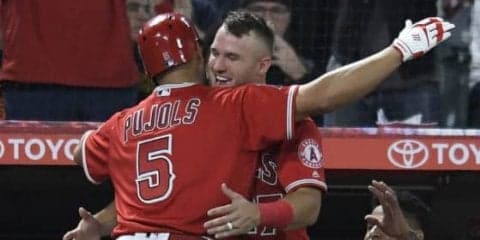 【MLB】エンゼルス、4連敗でストップ　トラウト＆プホルス弾で勝利、大谷出場せず