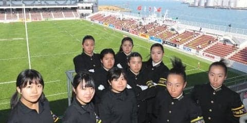  初ラグビー。サクラセブンズへ熱を送り続けた女子たち。戸畑高校応援団 