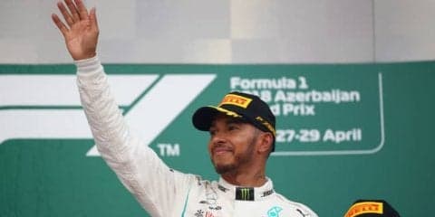 【F1 アゼルバイジャンGP】ルイス・ハミルトンが今季初優勝でランキングトップに浮上