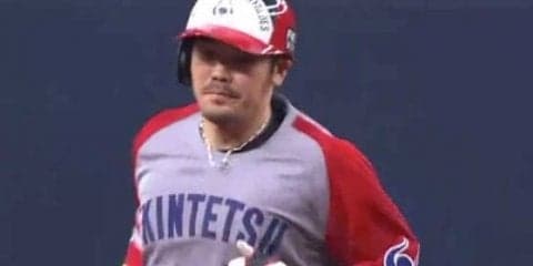 オリックスT-岡田、79打席目で今季1号2ラン　「久しぶりの感触でした」