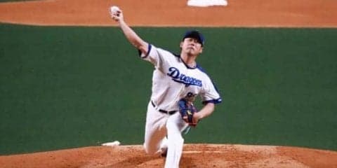 中日・松坂、5回に押し出しで1点を失う、中日のリードは2点に　筒香は左飛、四球、四球