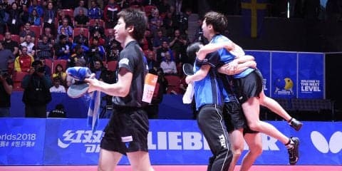 日本男子、韓国に敗れメダル獲得ならず【世界卓球2018 男子準々決勝】