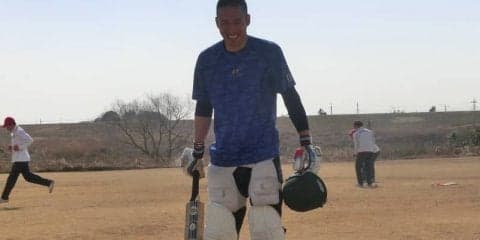 クリケッター・木村   インドに旅立つ前に自己最多得点で打撃に手応え