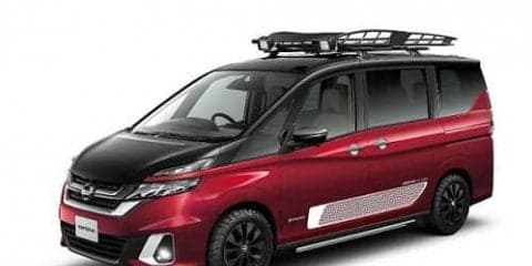 日産、アウトドア仕様のセレナ車いす仕様など3台を出展予定…ウェルフェア2018