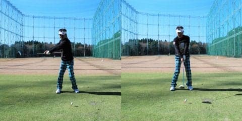 お腹にグリップエンドをつけてボールを曲げない正しい動きを覚えよう！　井戸木鴻樹のスイングレッスン