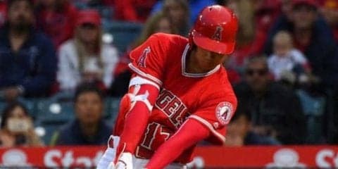 【MLB】大谷翔平、初回の第1打席はバット折れ一ゴロ　今季2度目の4番スタメン