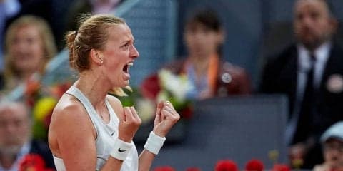 クビトバがバーテンズに競り勝ち「ムトゥア マドリード・オープン」3度目のタイトルを獲得