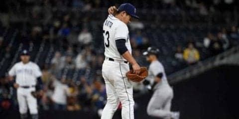 【MLB】牧田和久が今季初黒星　メジャー再合流後初マウンドで痛恨3点被弾