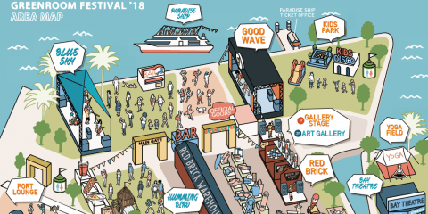 5月26日、27日『GREENROOM FESTIVAL’18』タイムテーブル&エリアマップが公開！