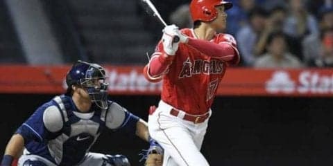 【MLB】大谷翔平、第4打席で4試合ぶりの6号ソロ　センターへ豪快一発で一矢報いる